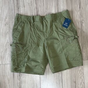 George Men Olive Cargo Shorts